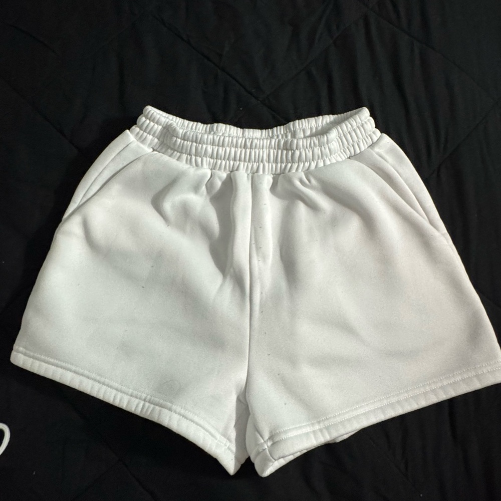 SHEIN Classic White Athletic Shorts